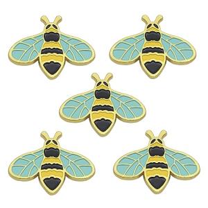 Cute Honey Bee Enamel Pins - Set of 5
