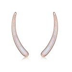 Sterling Silver Opal Ear Cuffs for Women