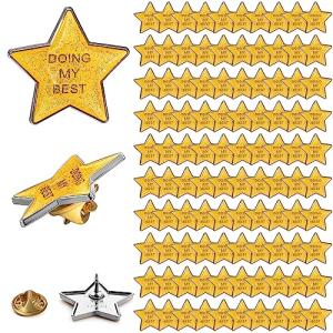 Golden Star Enamel Pins for Employee Appreciation