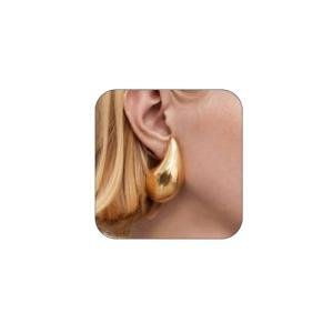 Large Chunky Gold Hoop Waterdrop Earrings for Women