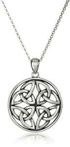 Sterling Silver Celtic Triquetra Knot Necklace