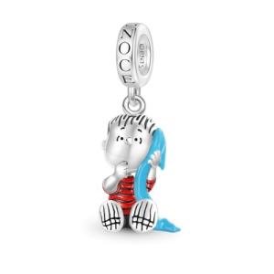 Linus Peanuts Pendant Dangle Charm Bracelet