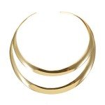 Stainless Steel Two-Layer Silver Choker Necklace