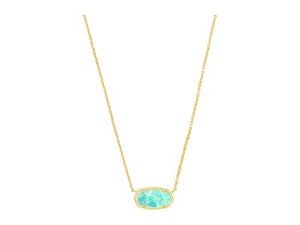 Kendra Scott Gold Mint Illusion Pendant Necklace