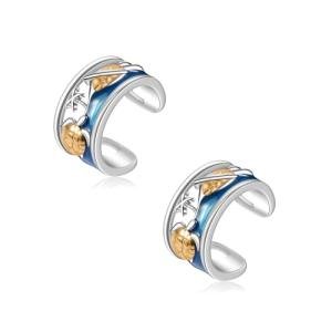 Sterling Silver Turtle Ear Cuff for Non-Pierced Ears