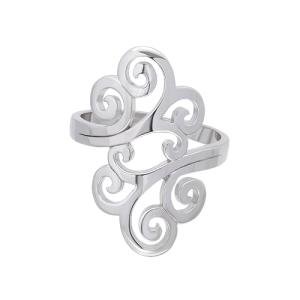 Sterling Silver Open Filigree Fashion Ring, Size 9