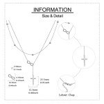Infinity Cross Layered 925 Sterling Silver Necklace