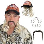 Exotic Tiger Joe Costume Kit with Wig & Accessories