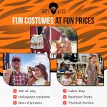 Exotic Tiger Joe Costume Kit with Wig & Accessories