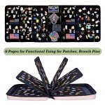 Pink Enamel Pin Display Book with 6 Pages