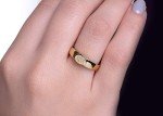 Personalized Gold Initial Signet Ring for Women