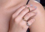 Personalized Gold Initial Signet Ring for Women