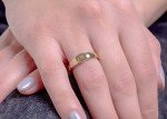 Personalized Gold Initial Signet Ring for Women