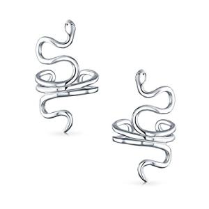 Sterling Silver Snake Ear Cuff Earrings for All
