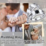 Men's Silver Wedding Band with Cubic Zirconia