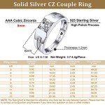 Men's Silver Wedding Band with Cubic Zirconia