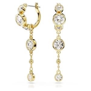 Swarovski Imber Mini Hoop Drop Earrings in Gold