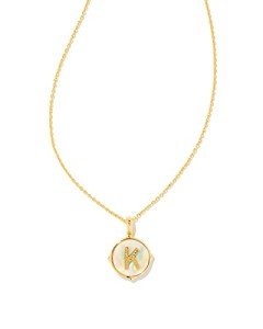 Kendra Scott Reversible Letter K Pendant Necklace