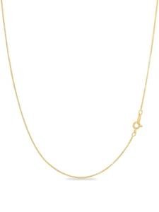 18k Gold over Sterling Silver Box Chain Necklace