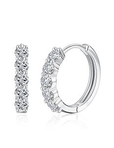 Stylish Moissanite Huggie Earrings for Women