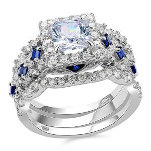 Elegant 3-Piece CZ Engagement Ring Set for Women