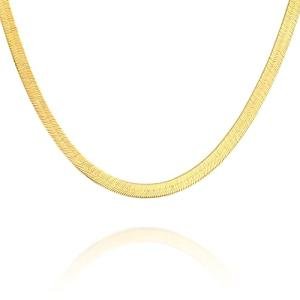 22K Gold Plated 925 Sterling Silver Snake Chain