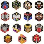 DND 5E Character Class Hard Enamel Pins Set