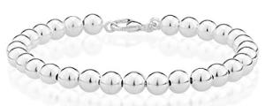 Miabella 925 Sterling Silver Bead Ball Bracelet
