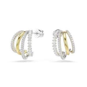 Swarovski Mini Hoop Earrings with Mixed Cut Zirconia