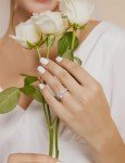 Elegant 2CT Sterling Silver Princess Cut Bridal Ring Set