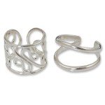 Bohemian Sterling Silver Adjustable Ear Cuff Earrings