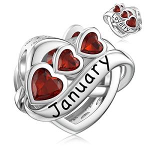 January Birthstone Charm for Pandora Bracelets