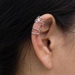 Bohemian Sterling Silver Adjustable Ear Cuff Earrings