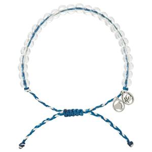 Recycled Plastic Beaded Bracelet with Silver Charm