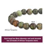 Turquoise Crystal Vibe Bracelet for Good Luck