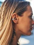 Sterling Silver Runes Clip-On Ear Cuff Earrings