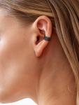 Sterling Silver Runes Clip-On Ear Cuff Earrings