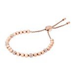 Michael Kors Rose Gold Pavé Beaded Bracelet