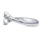 BERRICLE Sterling Silver Bubble CZ Wrap Ring
