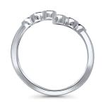 BERRICLE Sterling Silver Bubble CZ Wrap Ring
