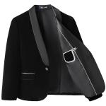 Kids Slim Fit Black Velvet Tuxedo Suit Set