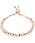 Michael Kors Rose Gold Pavé Beaded Bracelet