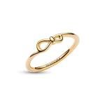 PANDORA Gold-Plated Infinity Knot Ring - Size 7