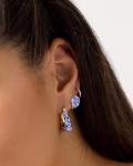 Chunky Huggie Hoop Earrings in Gold and Silver