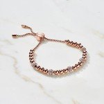 Michael Kors Rose Gold Pavé Beaded Bracelet