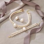 1920s Gatsby-Inspired Faux Pearl Jewelry Set