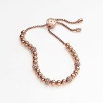 Michael Kors Rose Gold Pavé Beaded Bracelet