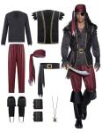 Ruthless Renegade Pirate Costume Set for Men