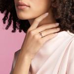 PANDORA You & Me Sparkling Heart Ring Size 7