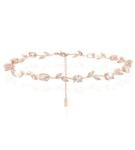 Nikita Floral Rhinestone Choker Necklace for Women